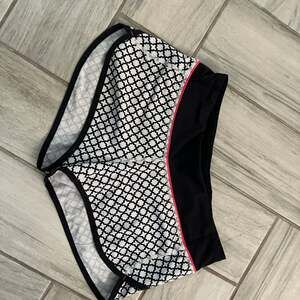 Lululemon Speed Up Low-Rise Running Shorts Black White Print Size S